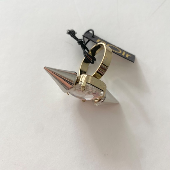 Noir jewlery Crystal spike ring - Picture 3 of 5